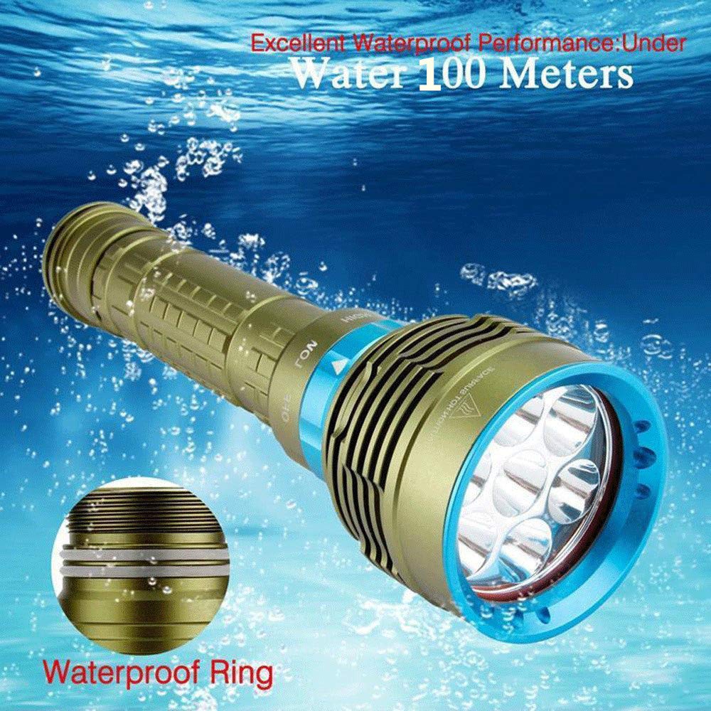 BOLLAER Torcia Subacquea 18000LM 100m 7 LED Impermeabile Immersioni