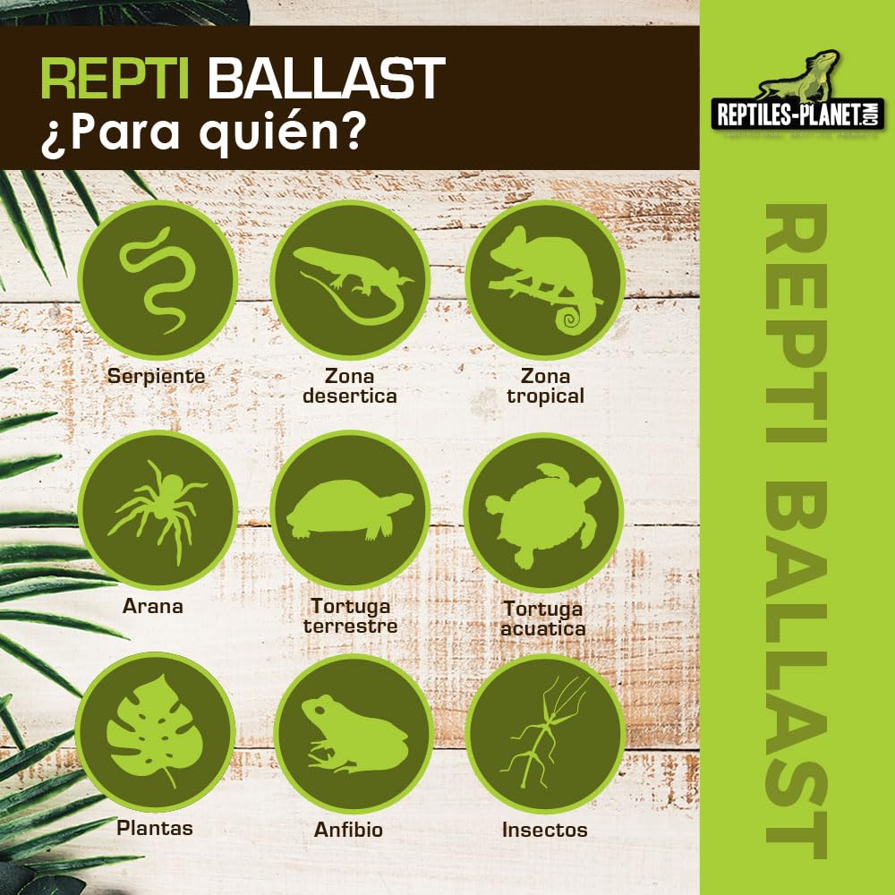 Reptiles Planet - Repti lastre para Tubo Fluorescente T8 de 15 a 40 W