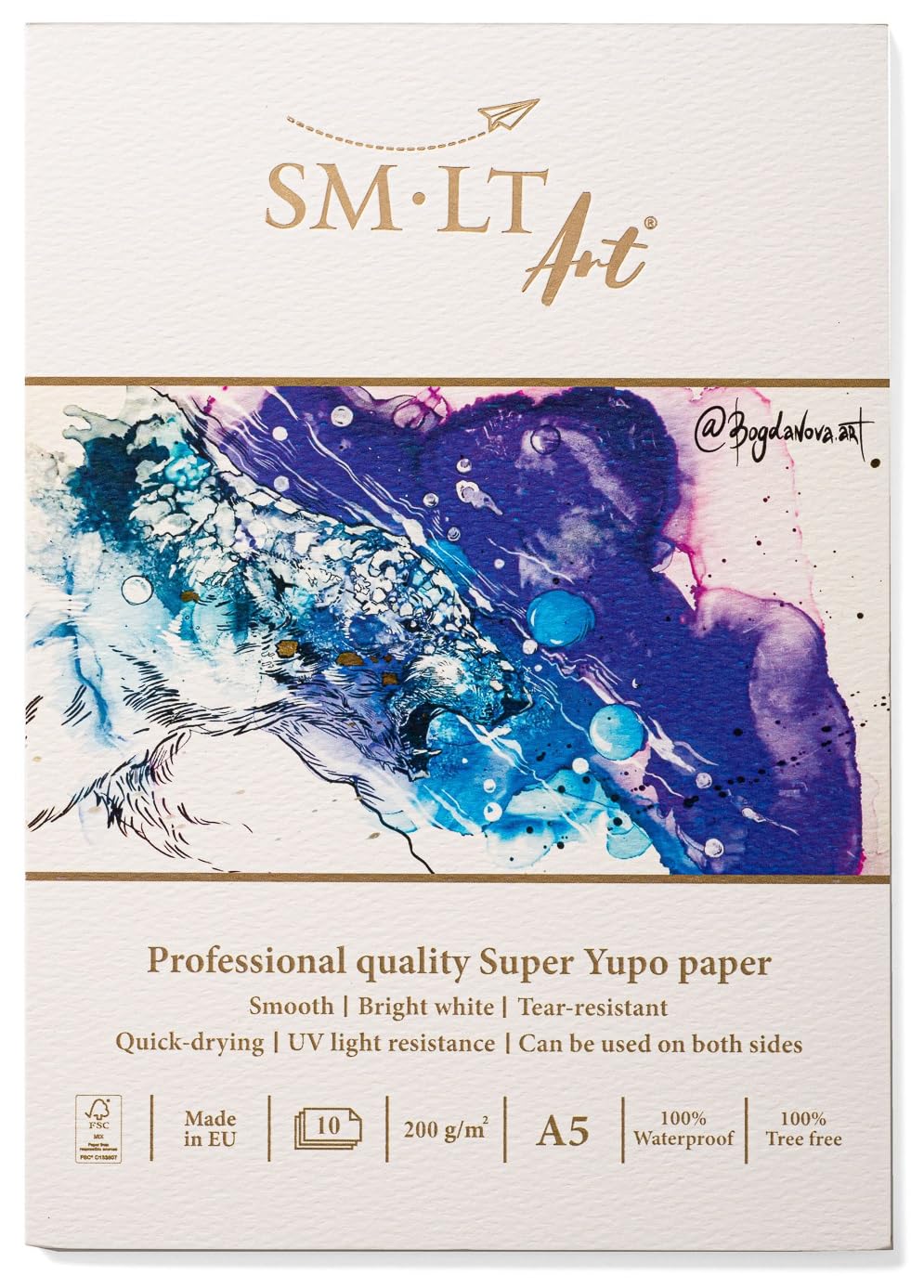 SM-LT Fine Arts Pad - Yupo - A5-10 Sheets - 200 GSM