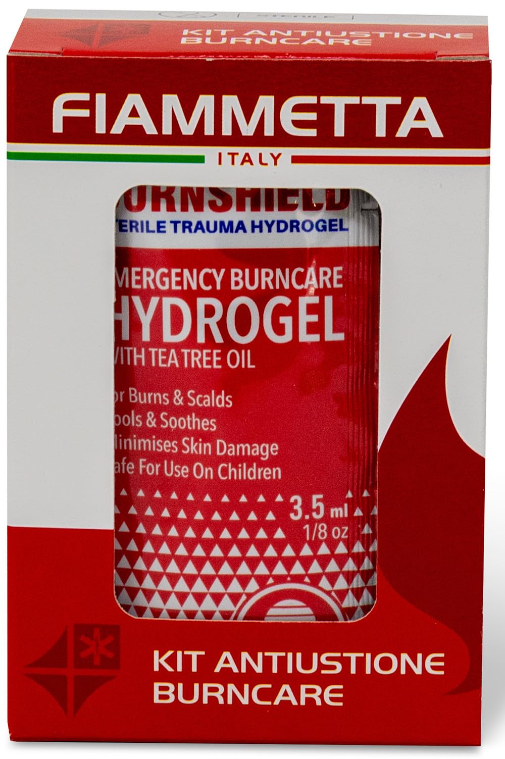GEL PER USTIONI 10 bustine Preparato Pronto Soccorso 3,5 g sterile BURNSHIELD --