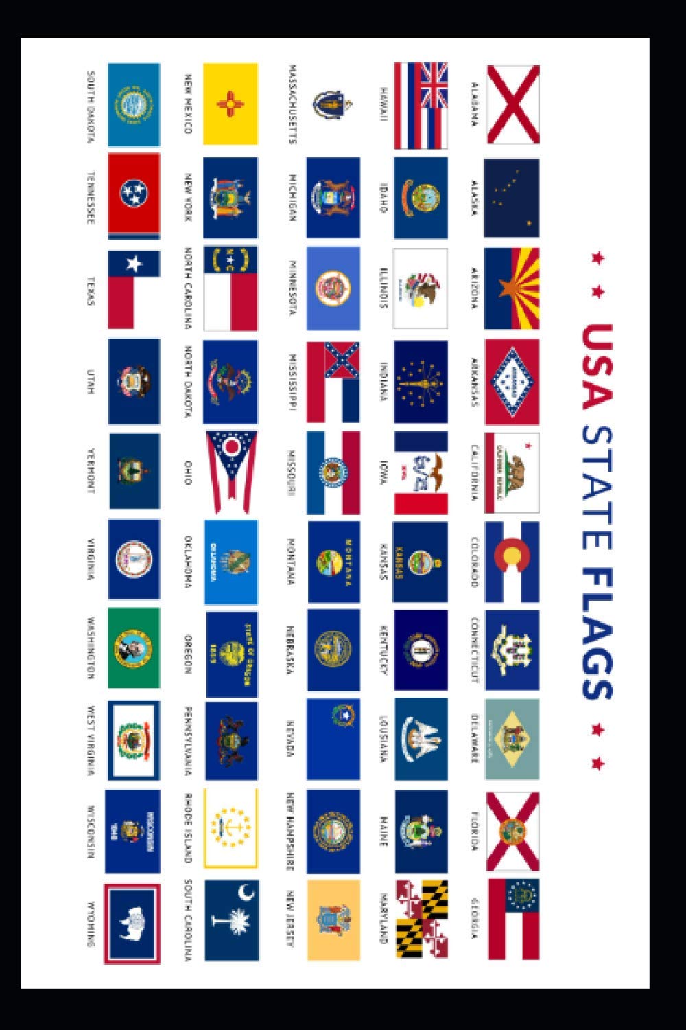 USA State Flags Journal
