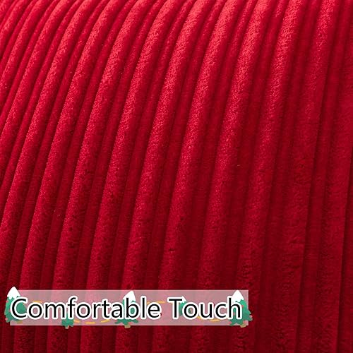 Miniatura 549 de UGASA - Juego de 2 fundas de almohada de terciopelo a rayas, funda decorativa para cojín con cremallera oculta para el hogar, sofá, dormitorio,