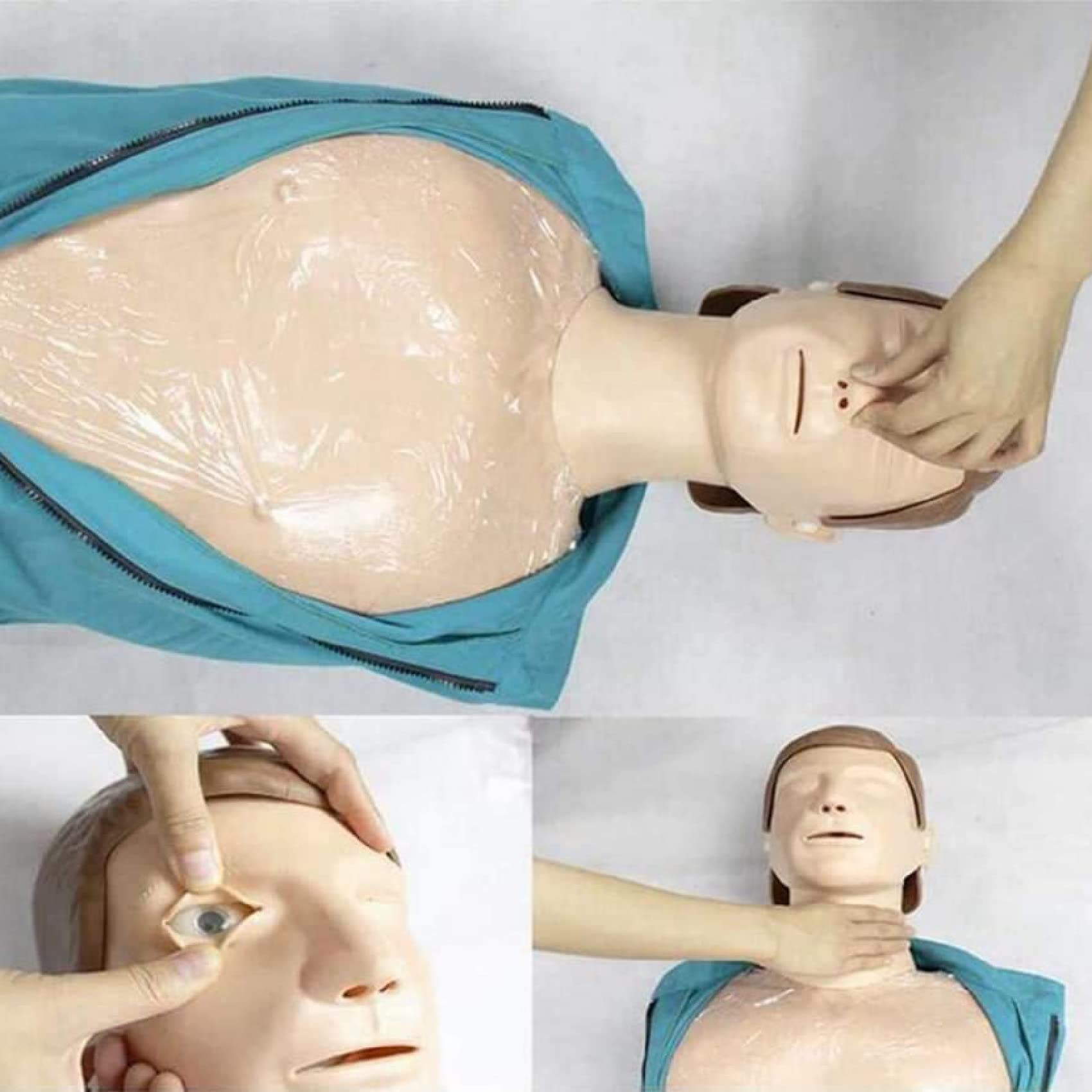Kit Complet de Formation pour Adultes, Mannequin de RCP de 5,4 Pieds, simulateur de réanimation Cardio-pulmonaire, modèle médical de Formation aux Premiers Secours, pour la Formation des médecins en