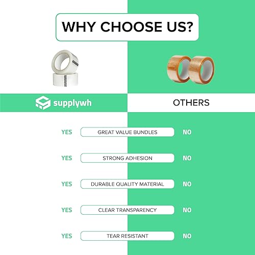 Miniatura 2 de Cinta de embalaje  Rollos de cinta de embalaje de núcleo de 3 pulgadas  Rollos de cinta transparente para embalaje, envío, correo  Sellado ultra