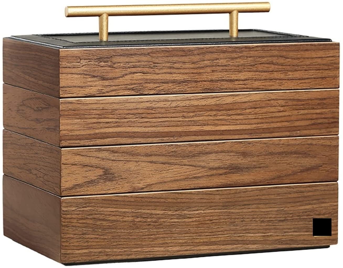 TIANQIHAO Light Luxury Retro Ladies Jewelry Box Storage Box Girl Ladies Jewelry Box Storage Box Girl Wooden With Metal Handle Portable Jewelry Box