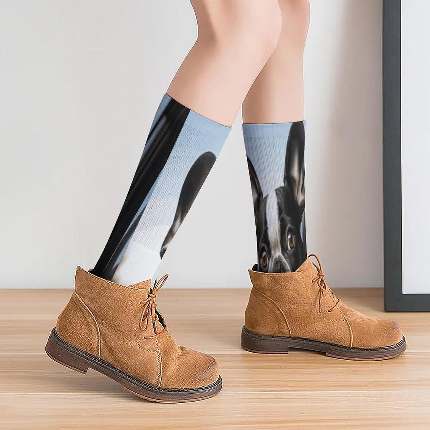 Puppy Dog Crew Socks Casual Breathable Calf Socks | Cushion Running Athletic Socks Long Performance Breathable Sports Socks for Women Men