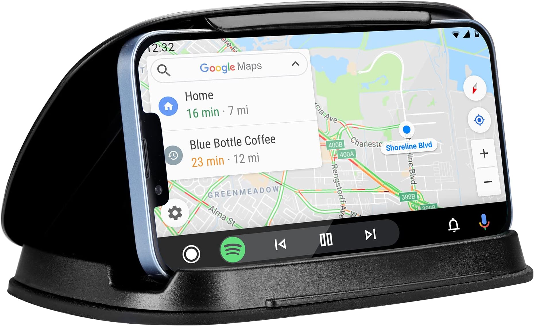Rheme Car Phone Mount - Dashboard Holder for iPhone, Samsung, Android - Mobile, Horizontal & Vertical Viewing, Washable for Smartphones