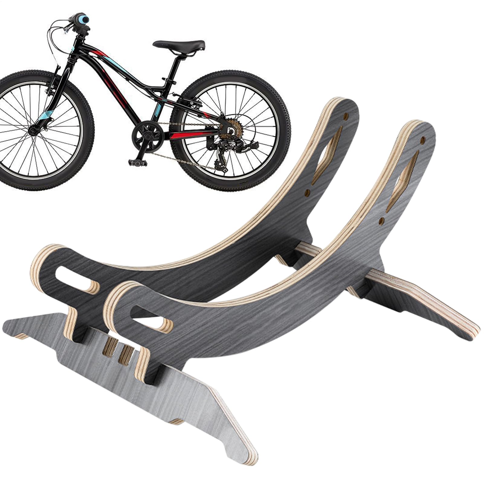 Soporte para Bicicleta de Suelo Almacenamiento Desmontable Y Ajustable | Almacenamiento para Bici en Interiores Para Ciclistas De Bicis De Montaña Exhibición Interior Suelo Apartamento Garaje Pati