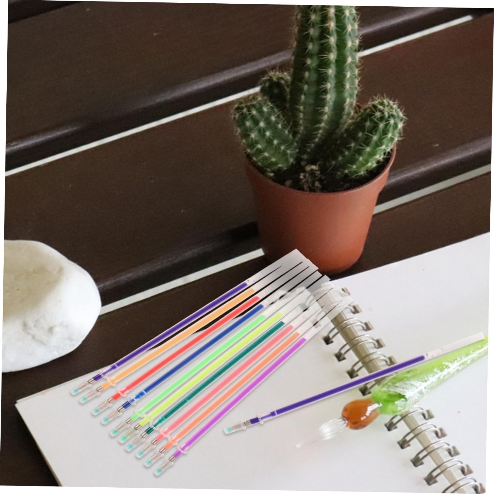 VILLCASE 5 Sätze Gelstift-mine Minen Für Kugelschreiber Stift Schreibmine Löschbare Gelstifte Schreibstift Ersatzminen Für Gelstifte Multifunktions-nachfüllpackungen Plastik 100 Stück * 5