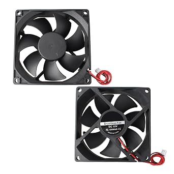 Mini Brushless Silent Cooling Fan 92x92x25mm 9225 DC 12V Dual Ball Bearing With 2 Pin Terminal Compatible With 3D Printer PC CPU Desktop Computer Case For DIY With 28cm 11.02inch Cable