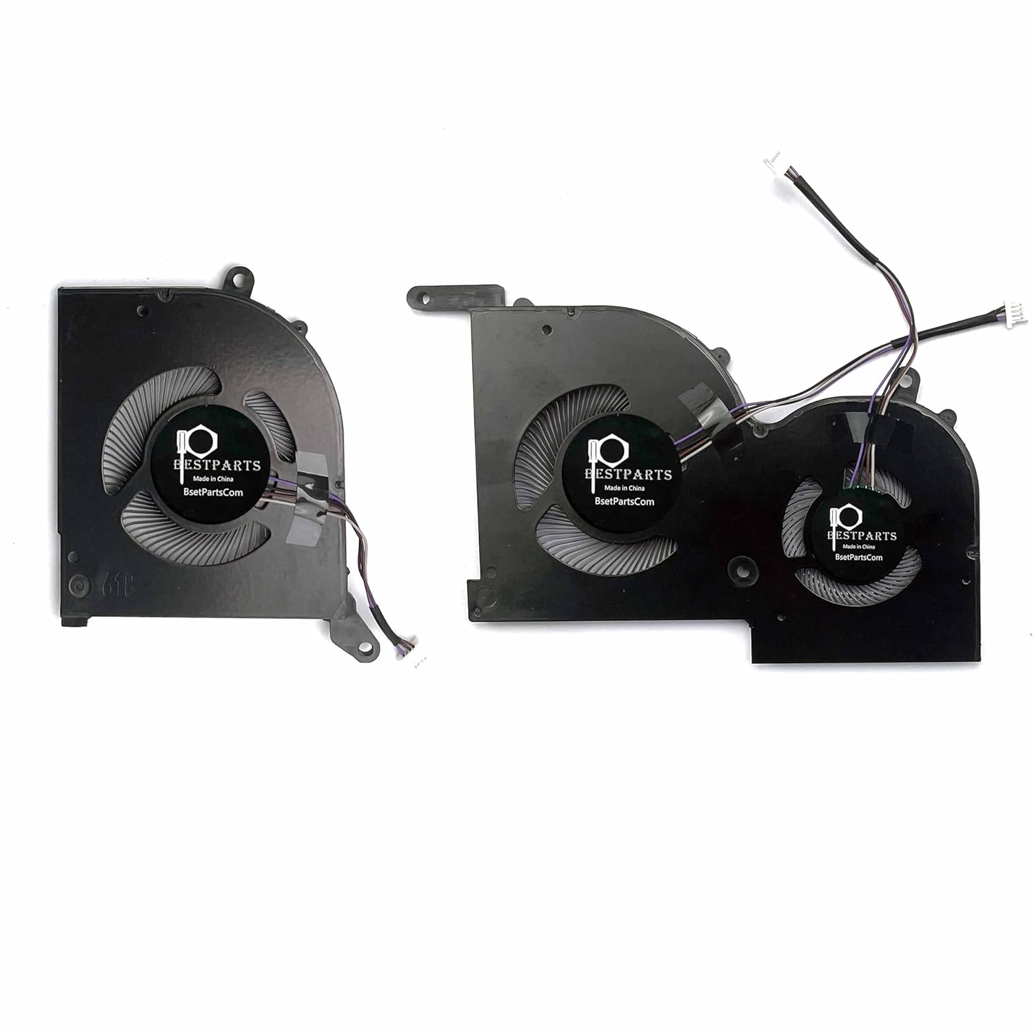 BestParts Fan Replacement for MSI GS66 - New CPU+GPU Cooling Fan Replacement for MSI GS66, WS66, Creator 15 (Core 10th Gen) MS-16V1 MS-16V2 MS-16V3, P/N: BS5005HS-U4Q BS5005HS-U4J