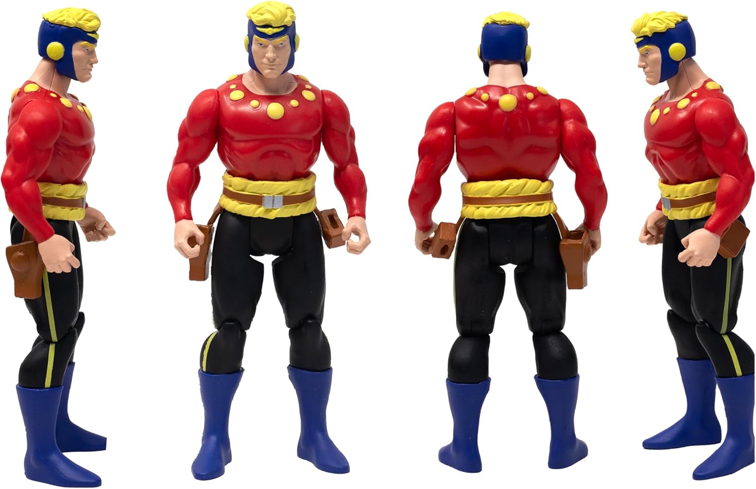 Boss Fight Studio Flash Gordon, King Features Comics Power Stars Collectible Action Figure – Retro-Style Figurine with Accessories, Detailed Sculpting, and Custom Artwork Blister Card – 5” Tall