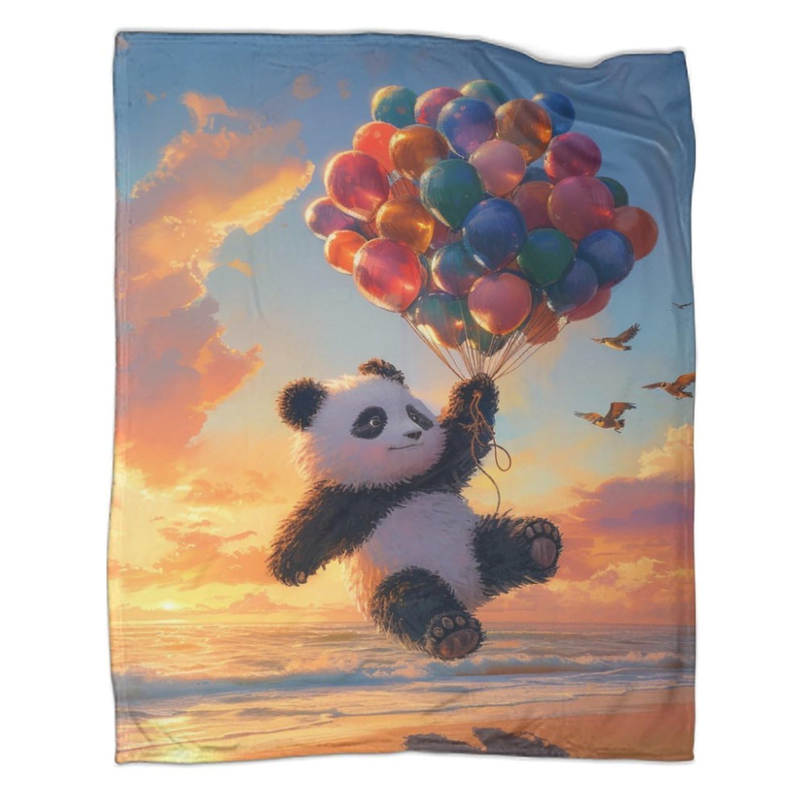 Couverture panda contre le froid hivernal pour rester au chaud au bureau et au lit