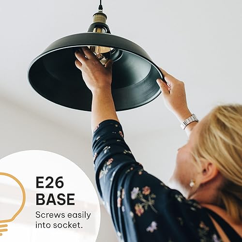 Miniatura 8 de Bombillas incandescentes vintage de 60 vatios Edison (paquete de 4) Base E26E27 de vidrio transparente de 60 W Bombilla Edison de 2100 K