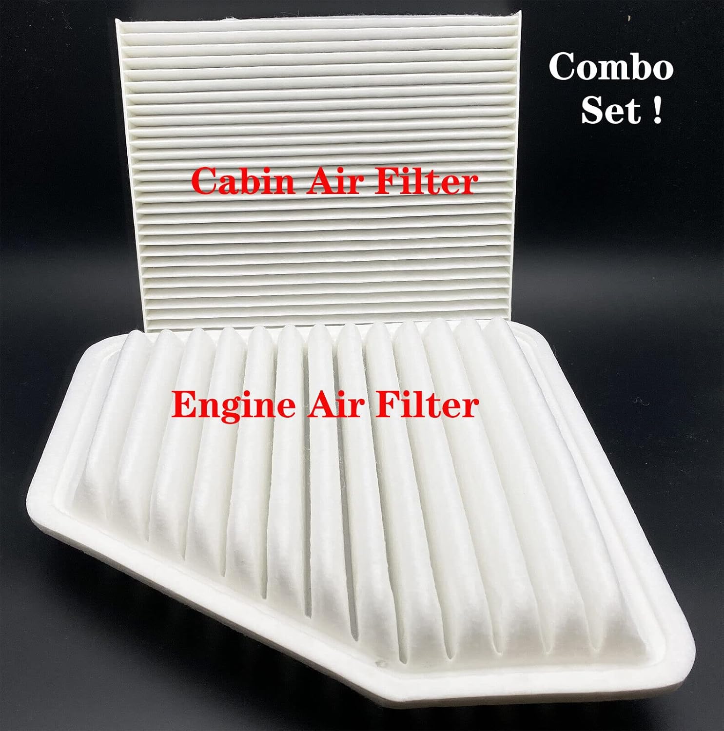 New Combo Set Engine Cabin Air Filter Fits For 2006-2012 Toyota Rav4, 17801-YZZ06, 17801YZZ06