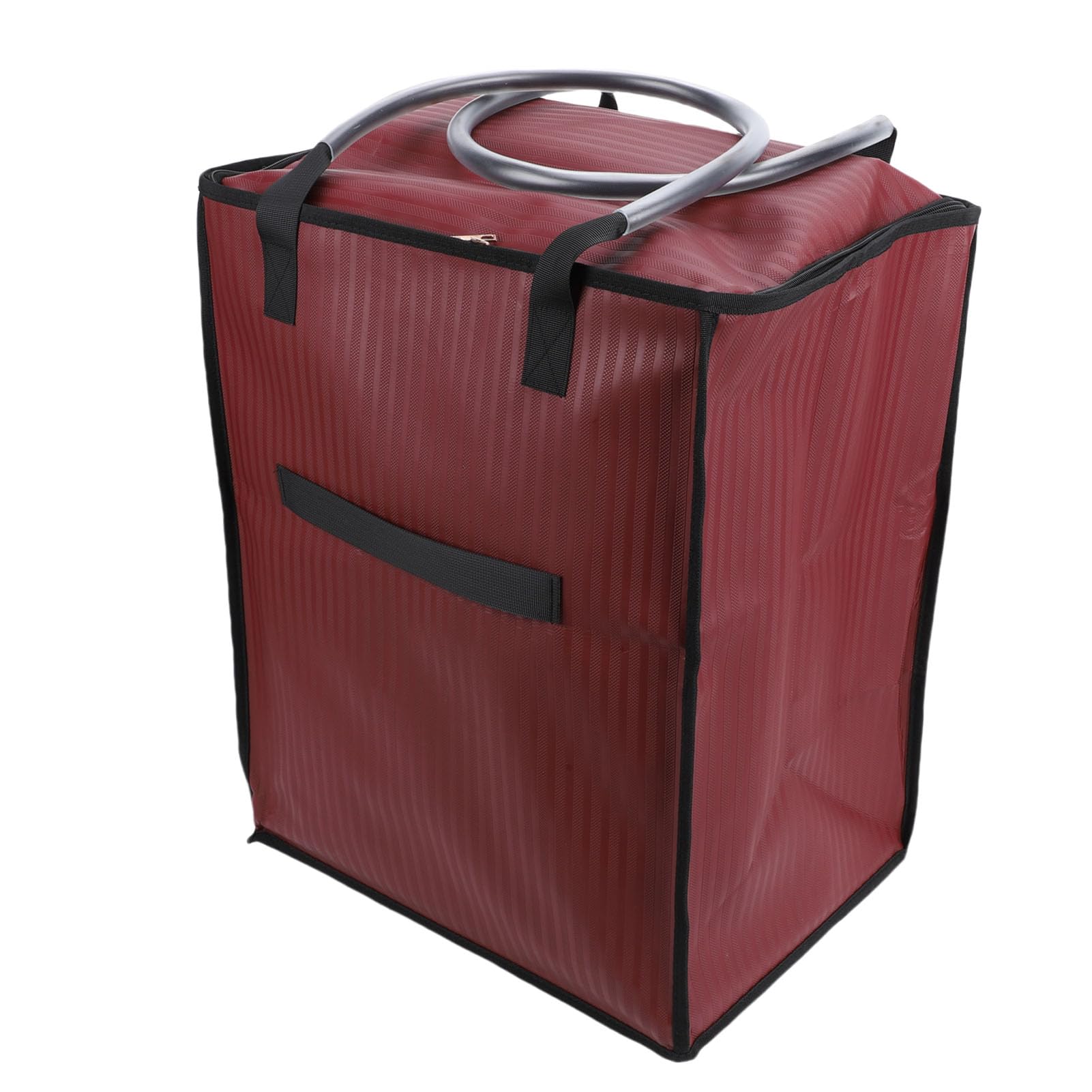 Jeffergarden Torba na Zakupy Wielokrotnego Użytku na Kółkach, Wodoodporna, Lekka Torba Kółkach o Dużej Pojemności do Zakupów Spożywczych i Przeprowadzek (WINE RED)
