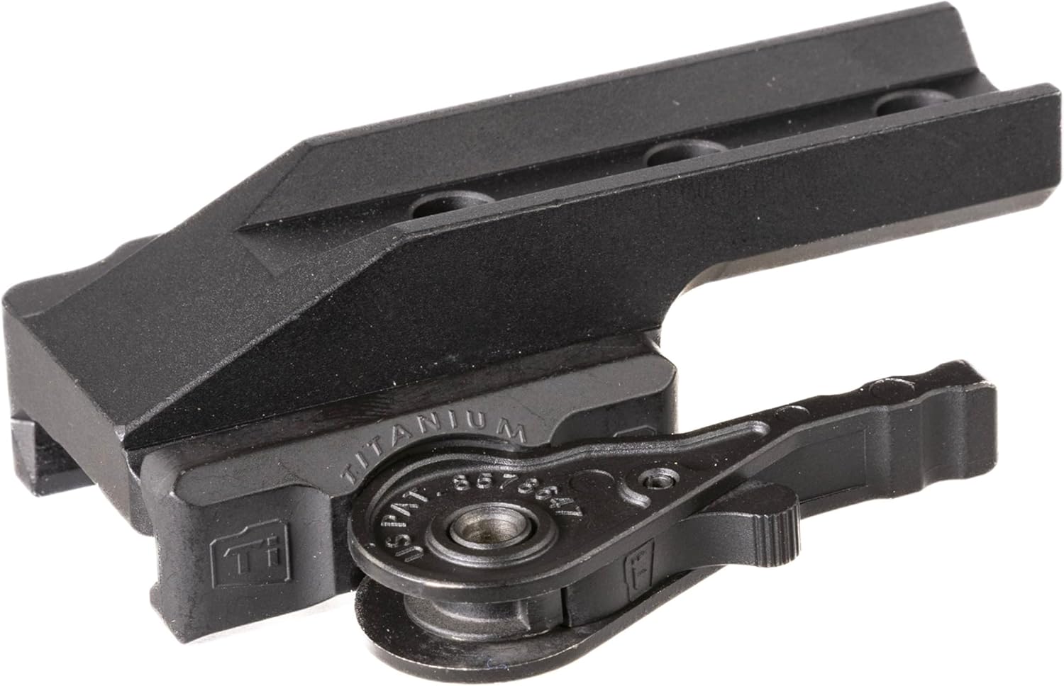 American Defense Manufacturing ADM AD-B2-C Cant Mini ACOG Mount, 1.41" Centerline, Black, QD Auto Lock, 6061 T6 Aluminum, Mil-Spec Anodized (AD-B2-C)