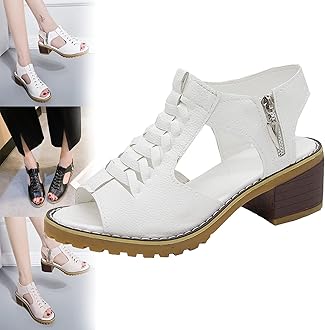 HOPHO Libiyi Sandals, Libiyi Women's Comfy Orthotic Sandals, Libiyi Peep Toe Hollow Weave Fish Mouth Zipper Chunky Heel Sandals