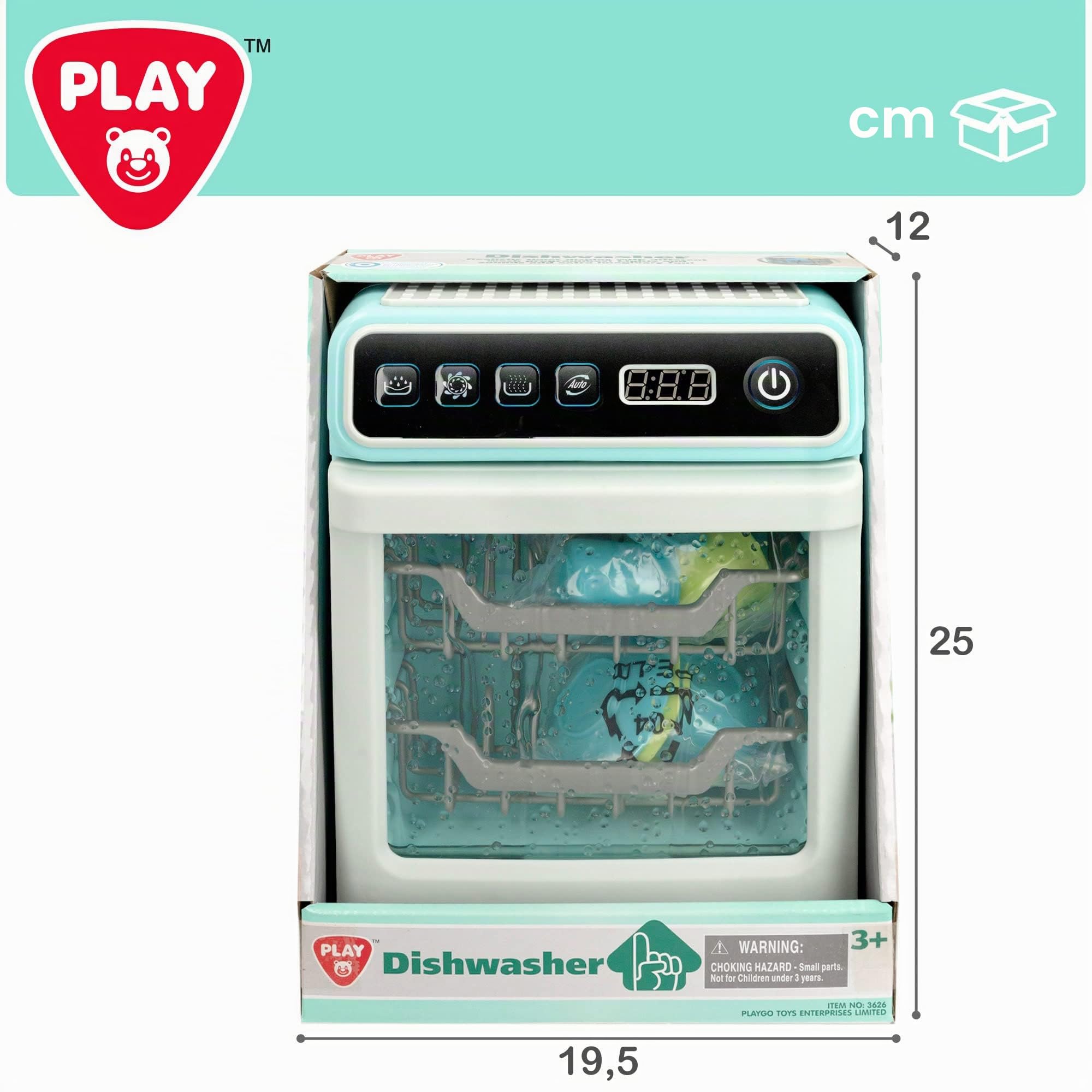 COLORBABY Play- Lavastoviglie Giocattolo con Luce e Suono per Bambini, elettrodomestici Giocattolo, lavastoviglie per Bambini, Mini lavastoviglie (46900)