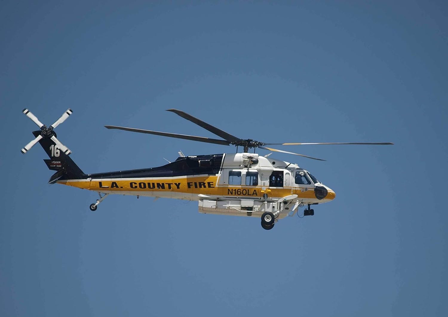 Chibi LACoFD Copter 16 Wall Decal 34"x48"