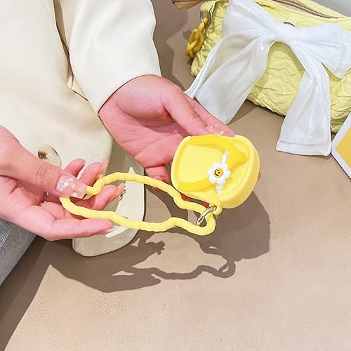 Miniatura 4 de Yatchen Funda para AirPod 3 bonita funda protectora de silicona suave Kawaii con llavero a prueba de golpes para niñas y mujeres