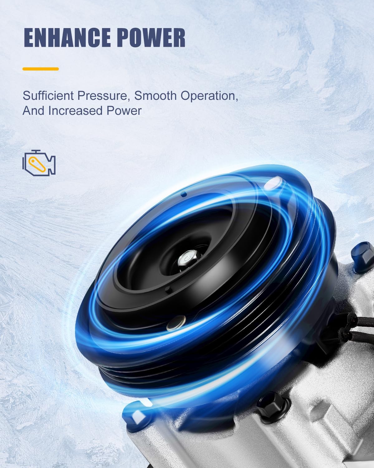 OCPTY AC Compressor for 2003-2006 for Kia Sorento 3.5L 6512206 CS20139 0306977013E200RU CNS58190 97701-3E200RU AC58190 97701-3E200 977013E200 977013E200RU