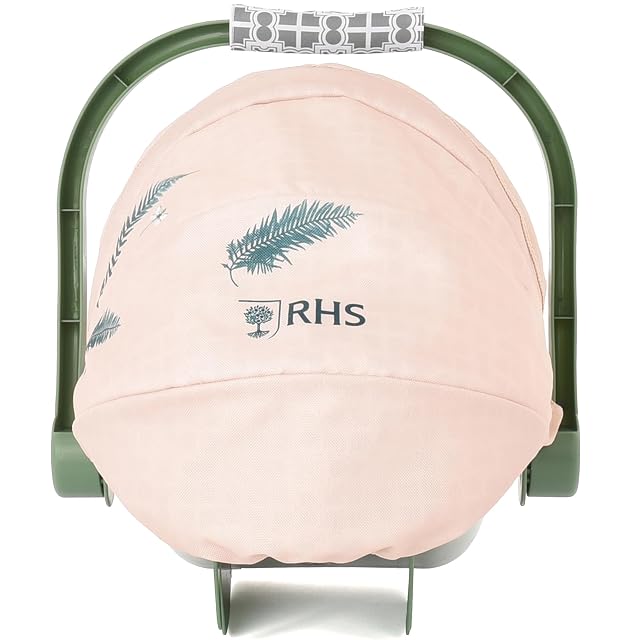 Foto 8 de 8 de Roma RHS - Asiento de coche para muñecas helecho, verde oscuro y crema, telas recicladas, colección Royal…