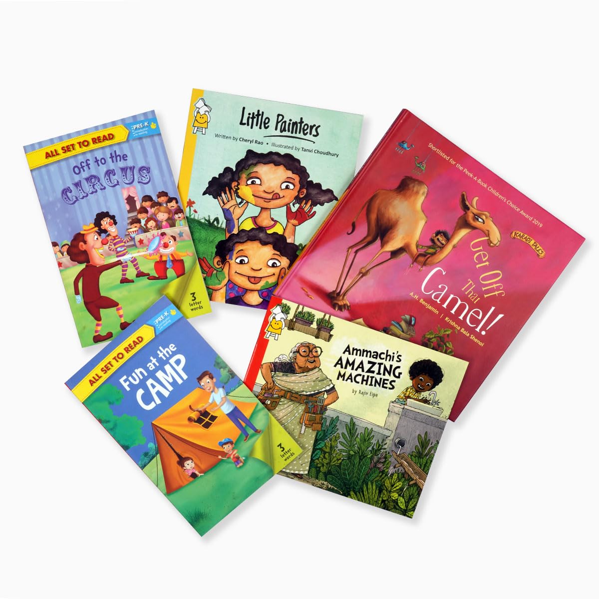 Brainy Bear Story Book Subscription Box 3 (3-4 Years) | Curated Story Books for Kids | Story Books for 3-4 Years Old | 5 Book Per Box