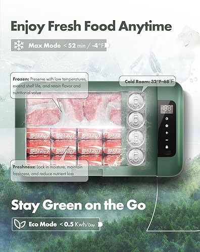 Miniatura 5 de A-Premium Refrigerador de 12 voltios 37QT34.9L Refrigerador portátil para automóvil, -4F  68F congelador portátil de enfriamiento rápido con 1224V