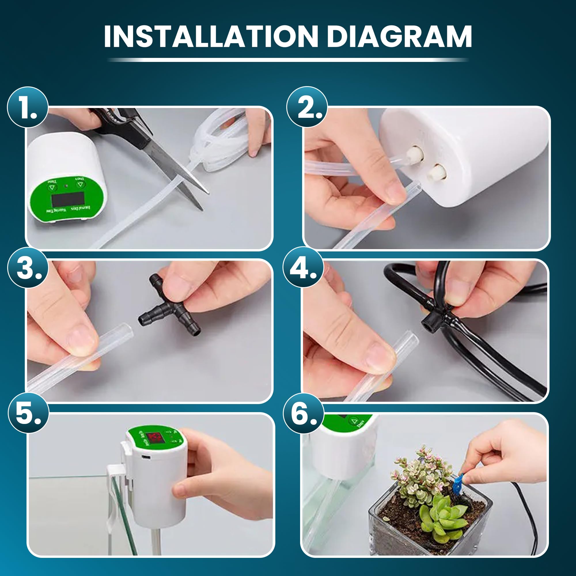 Automatic Plant Watering System - 12 Plant Drip Kit -4