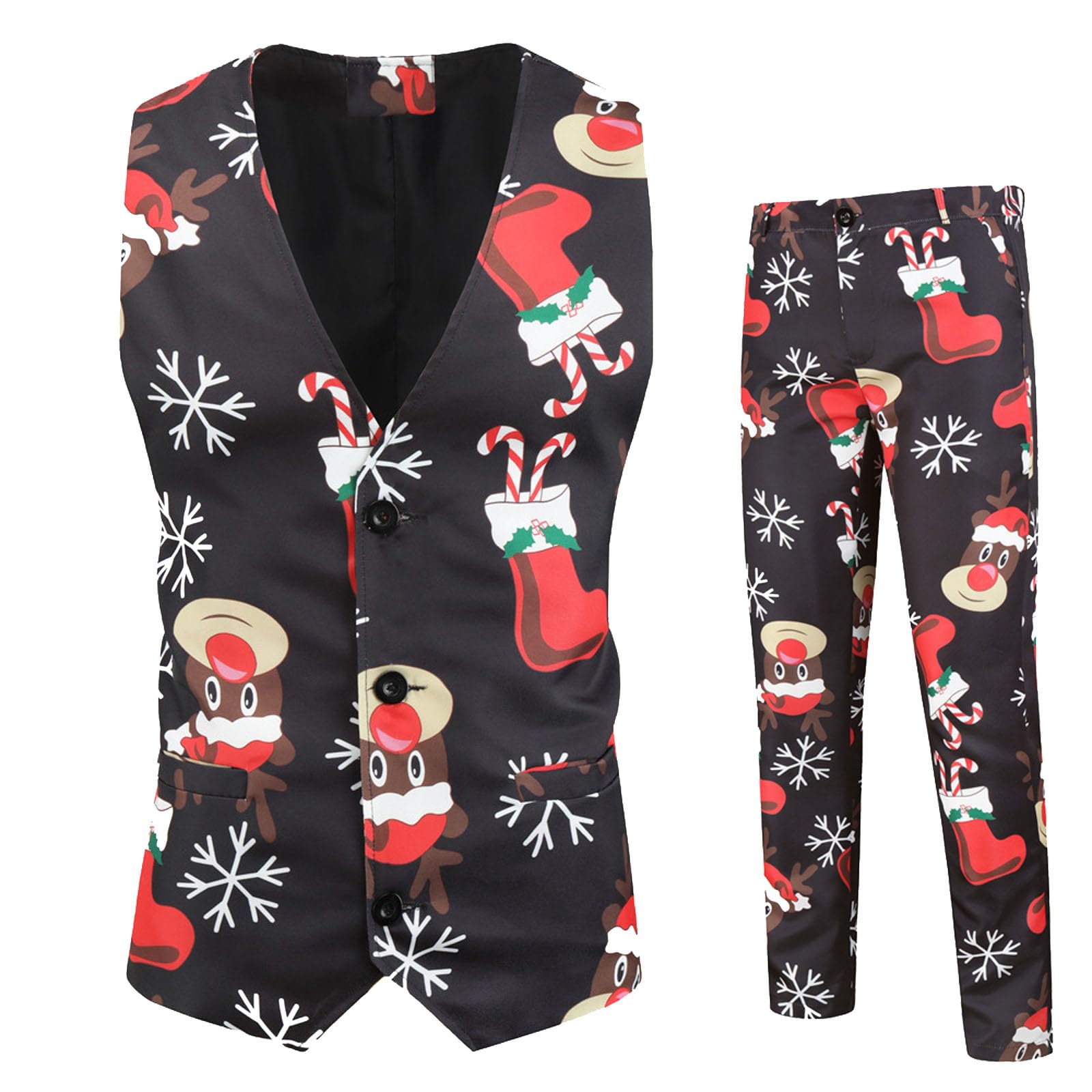 Générique Tuta da uomo Set di 2 pezzi Top e Basso Jogging Cotone Felpa Vestibilità Vestibilità Morbida Sportiva Allenamento Tempo Libero Autunno A132