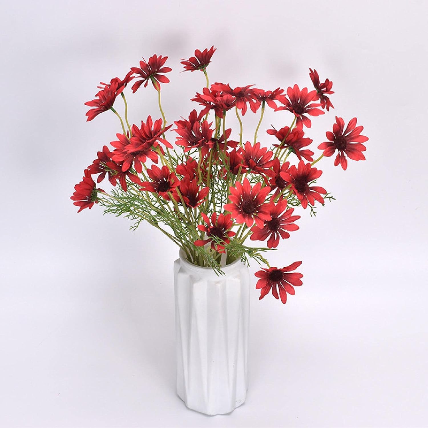 YATUOPNG Artificial Plant In Pot-Simulation Of Daisy Home Wedding Photography Props Decoration Flowers Lightpurple(Red)