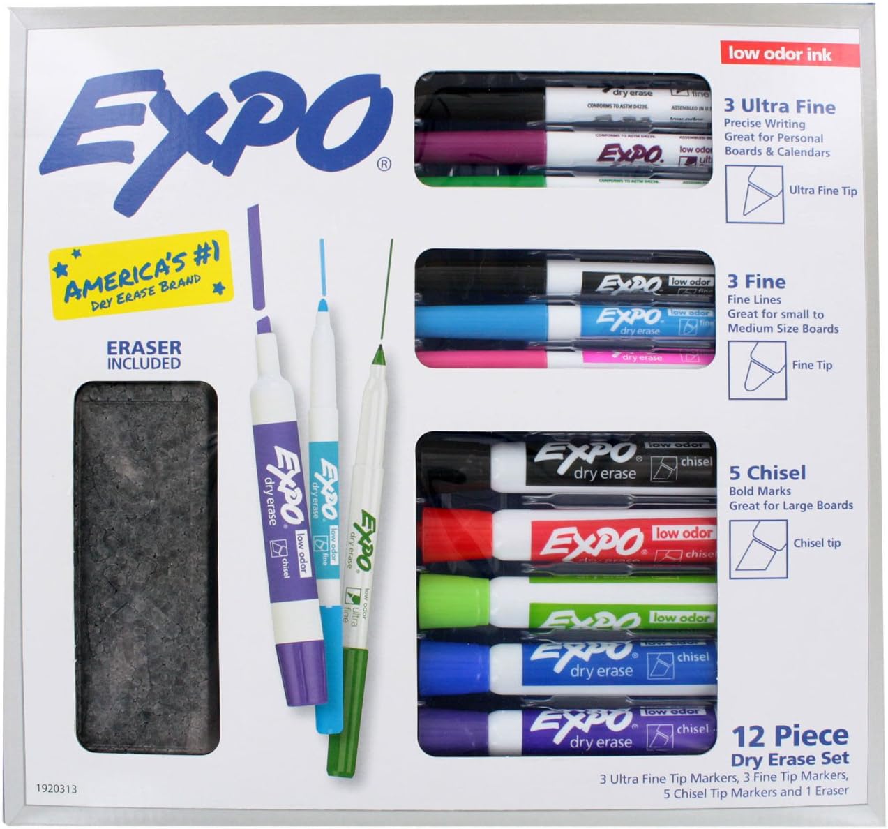 Expo 12 Piece Dry Erase Set