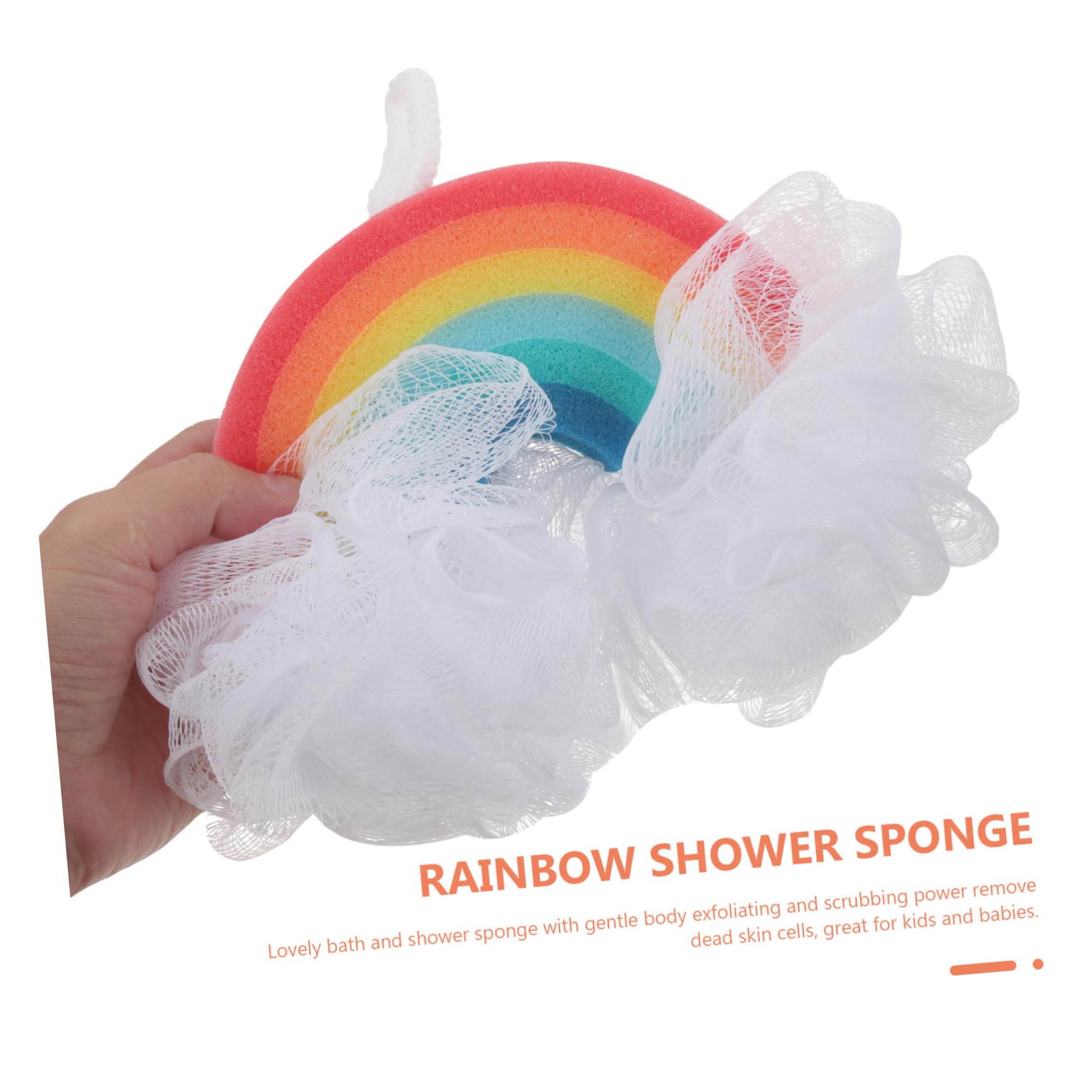Esponjas de Baño Arcoíris para Niños 2 Unidades Exfoliantes Suaves