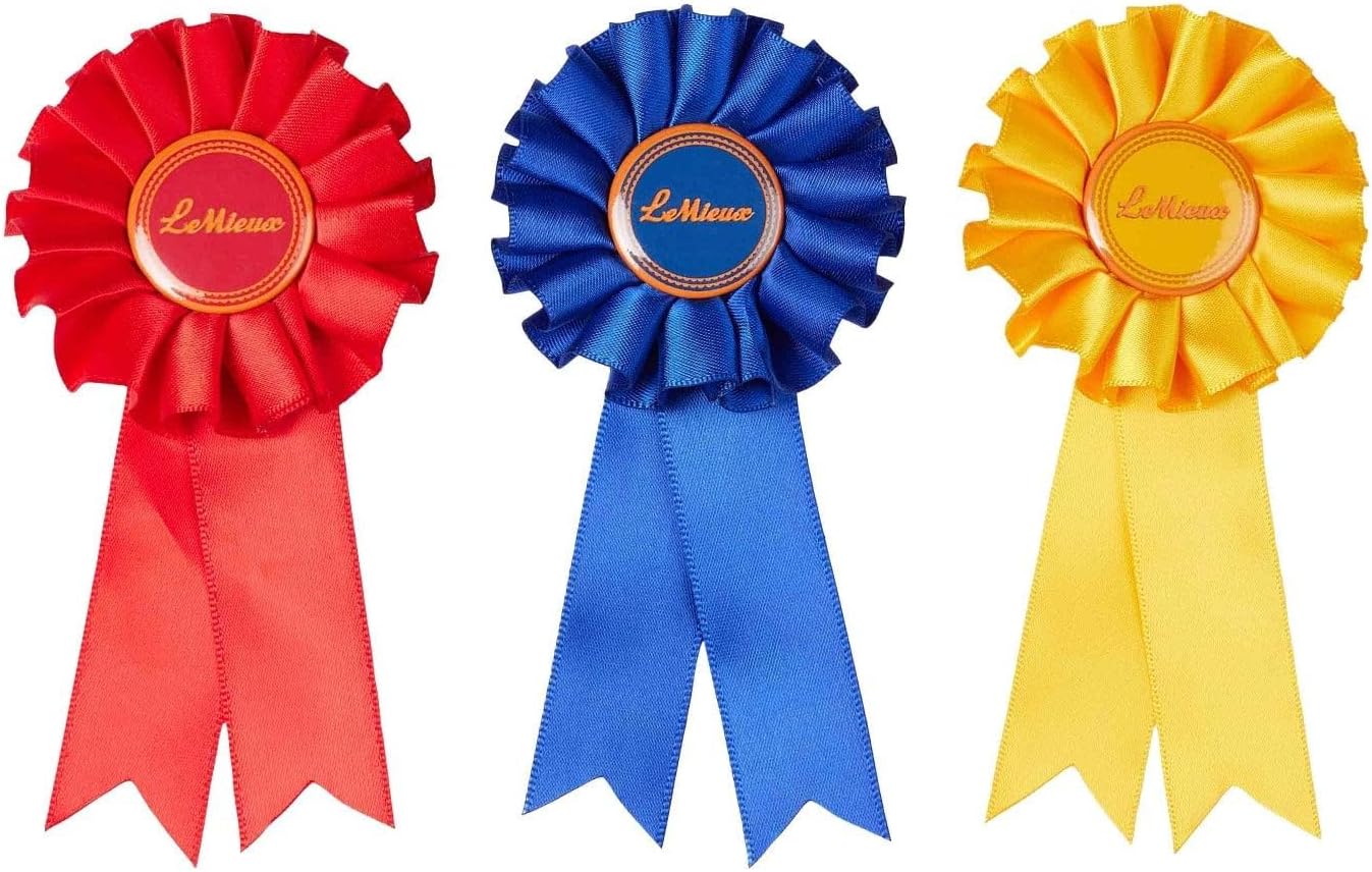 LeMieux Toy Pony Rosette Pack - Set of Three Satin Winner Rosettes - Congratulate Your Toy Pony - Suitable for Ages 3+