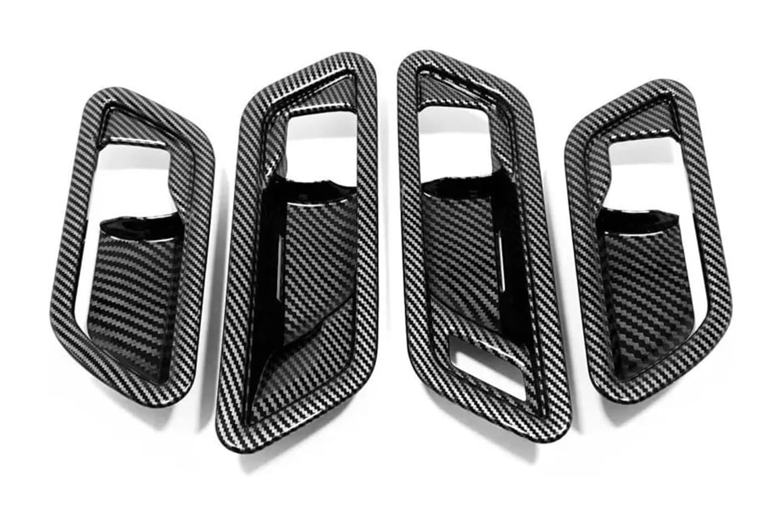 RORLL for Toyota BZ4X EA10 2022 2023 Car Inner Door Handle Bowl Cover Trim Decoration Frame Sticker Car Interior Door Handle(Carbon Fibre)