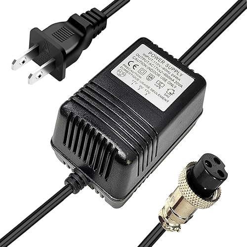 Adaptador de corriente AC 17V 600mA con conector de 3 pines, para Yamaha MG16 MG82X, compatible con mezclador Stanton M304, Alesis Multimix 8 USB,