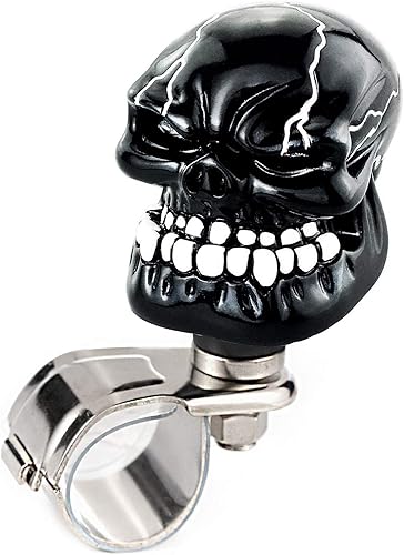 Miniatura 38 de Arenbel Asa de agarre de asistencia de giro, elevador de calavera, volante, perilla suicida para la mayoría de automóviles, camiones, tractores