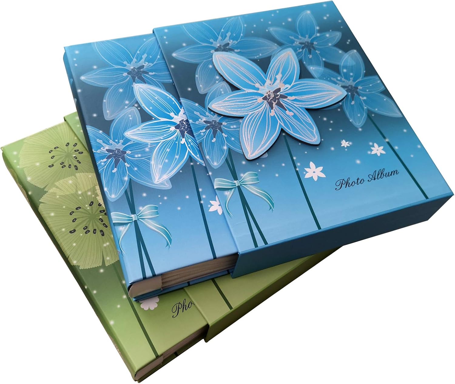 TOTOCAN 4X6 Photo Album Pack of 2, Each Picture Album Holds Up to 200 4x6 Photos, Total 400 Photos,Family - Travel - Baby Photo Album (Leaves2) : Baby