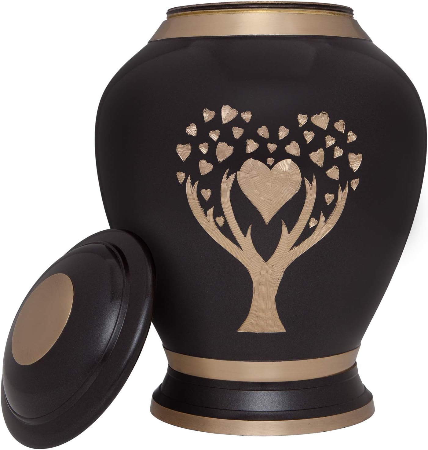 Crazy Deals Brown Cremation Urn with Tree of Life by Liliane Memorials - Urns for Human Ashes Remains - Brass - Suitable for Funeral Cemetery Burial or Niche - Large Size for Adults up to 200 lbs - Love Tree Holiday Deals 🛒 Brown Cremation Urn with Tree of Life by Liliane Memorials - Urns for Human Ashes Remains - Brass - Suitable for Funeral Cemetery Burial or Niche - Large Size for Adults up to 200 lbs - Love Tree