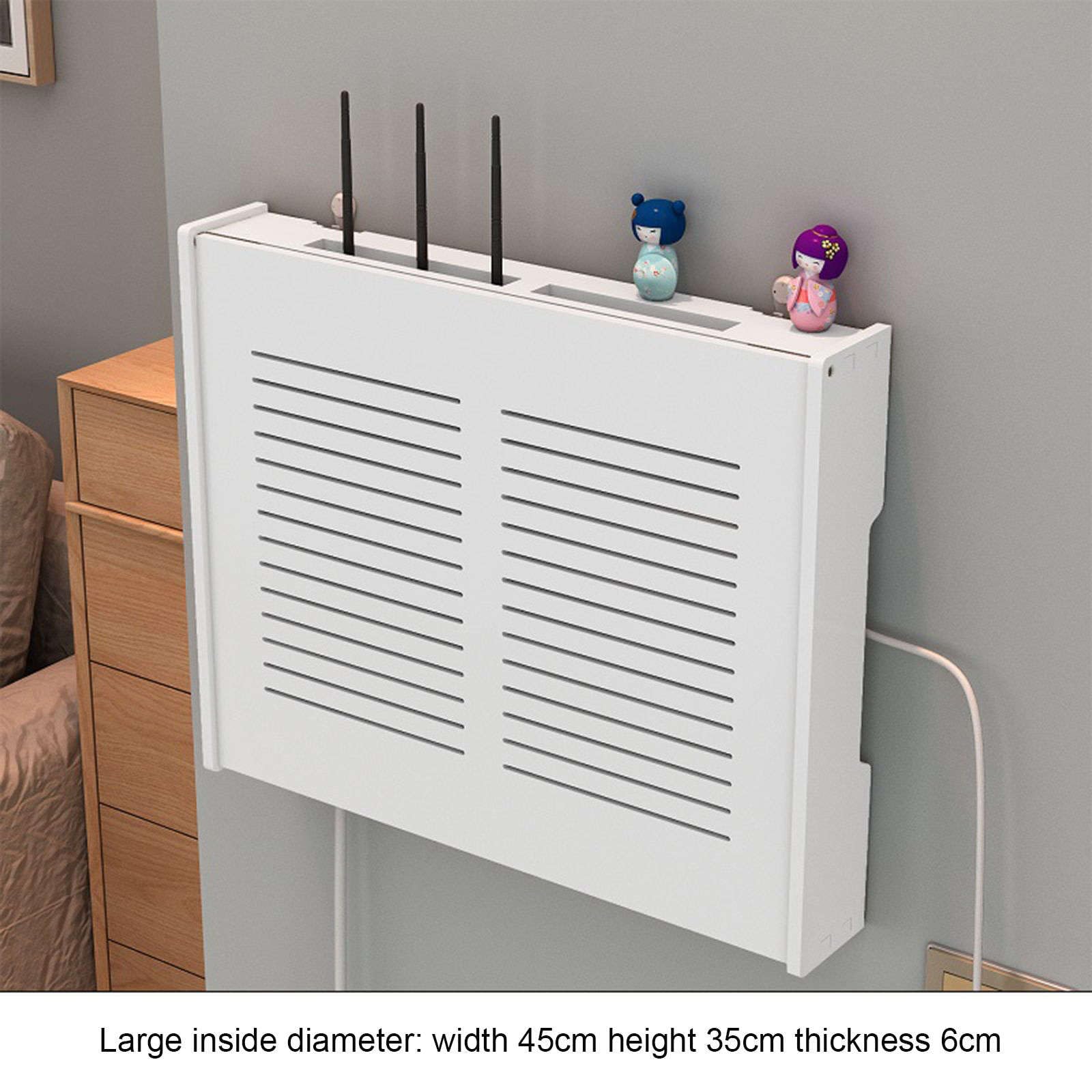 Network Equipment Box Wall Mounted Router Storage Box With Semi ...