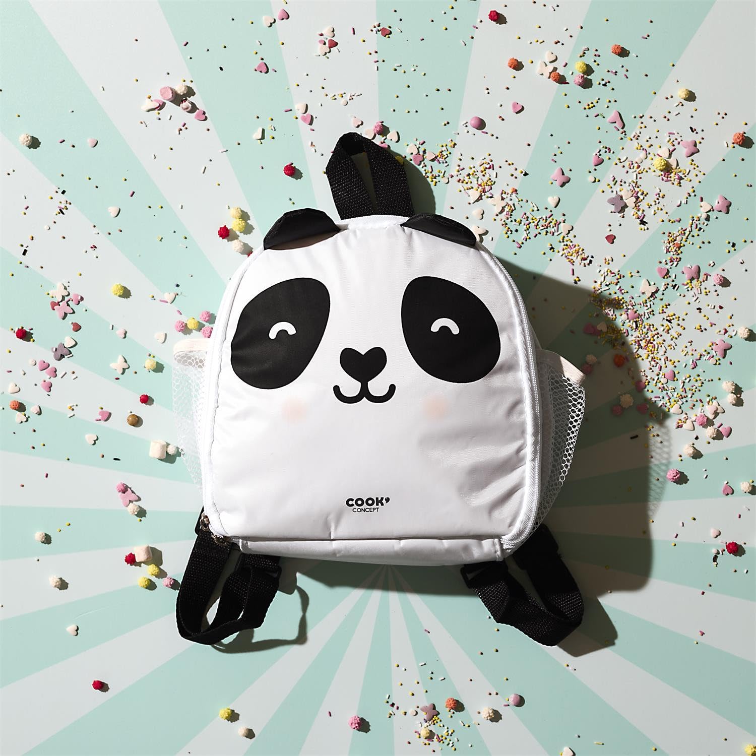 Deconation – Juego de 3 mochilas frescura para niños, animales Kawaii, 4,5 l, con bolsa isotérmica para comidas