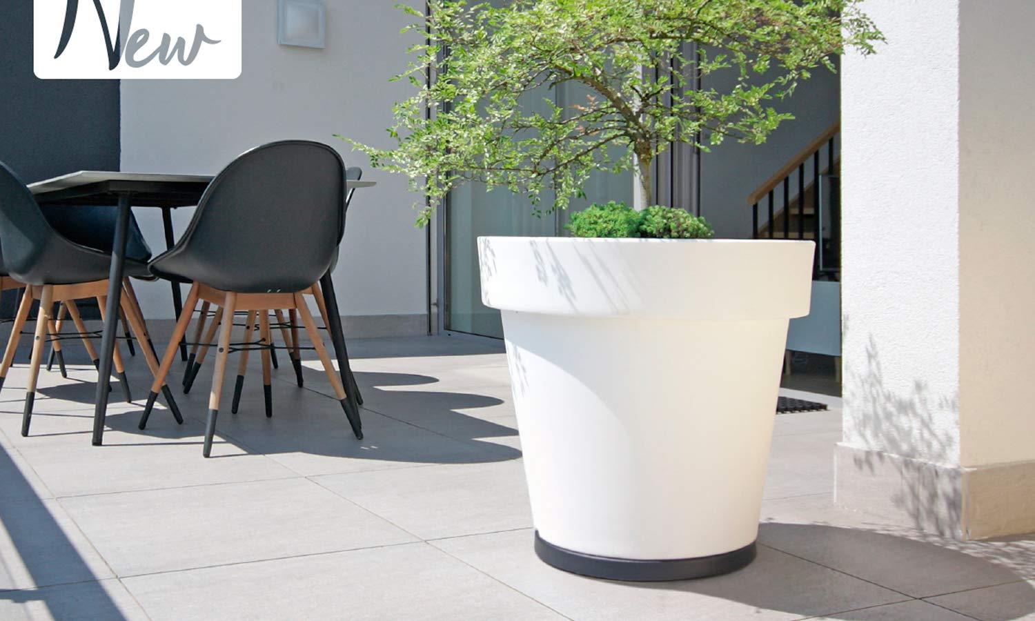 UniFramPro Round Rolling Plant Caddy with Hidden Universal Castors, Slimline Indoor/Outdoor Plant Dolly - Image 4