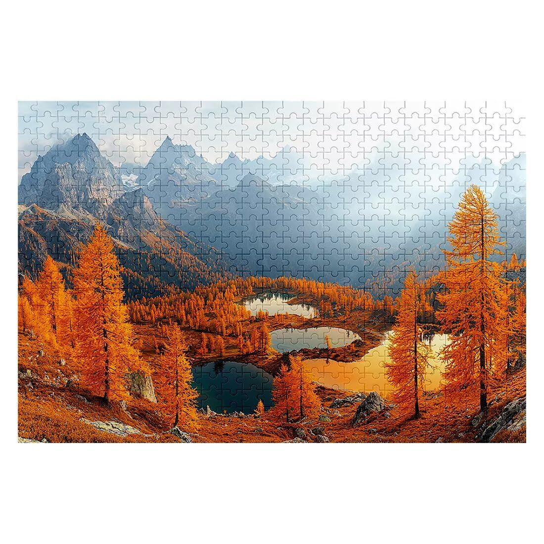 Puzzle 4000 sztuk Jesienne Puzzle Krajobrazy Wymiary 141x87cm Puzzle dla Dorosłych Kreatywna Rozrywka, Śmieszne Klasyczne Puzzle Zabawki Edukacyjne Oryginalne Prezenty Dla Kobiet L-78