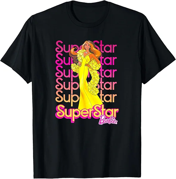 Barbie - 1977 SuperStar Multi Logo T-Shirt