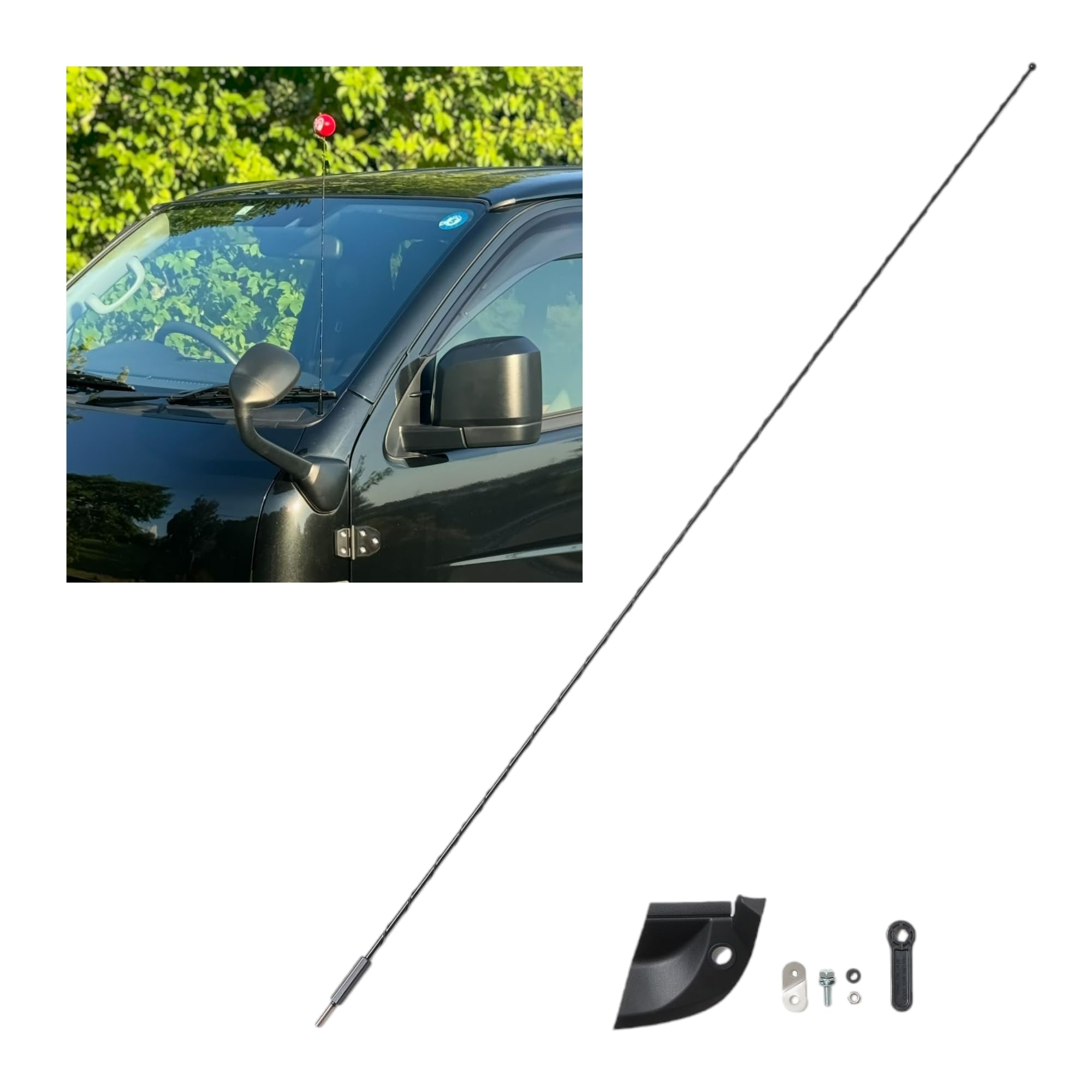 Amazon.co.jp: ハイエース 用 USアンテナ キット 200系 ダミーアンテナ