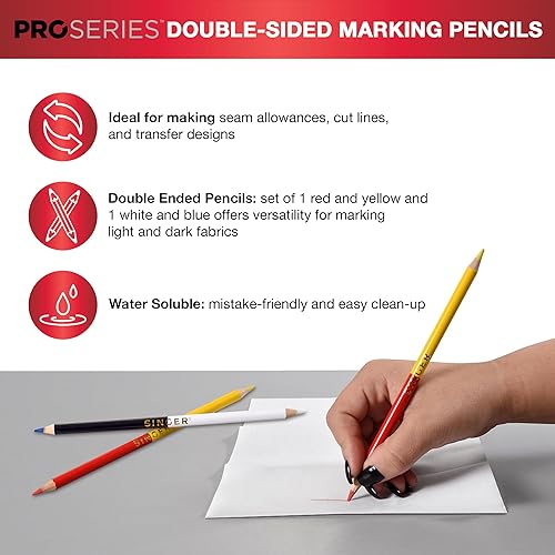 Miniatura 6 de SINGER ProSeries - Tijeras de coser industriales de acero inoxidable forjado de acero inoxidable forjado de 12 pulgadas, tijeras de bordado de 4