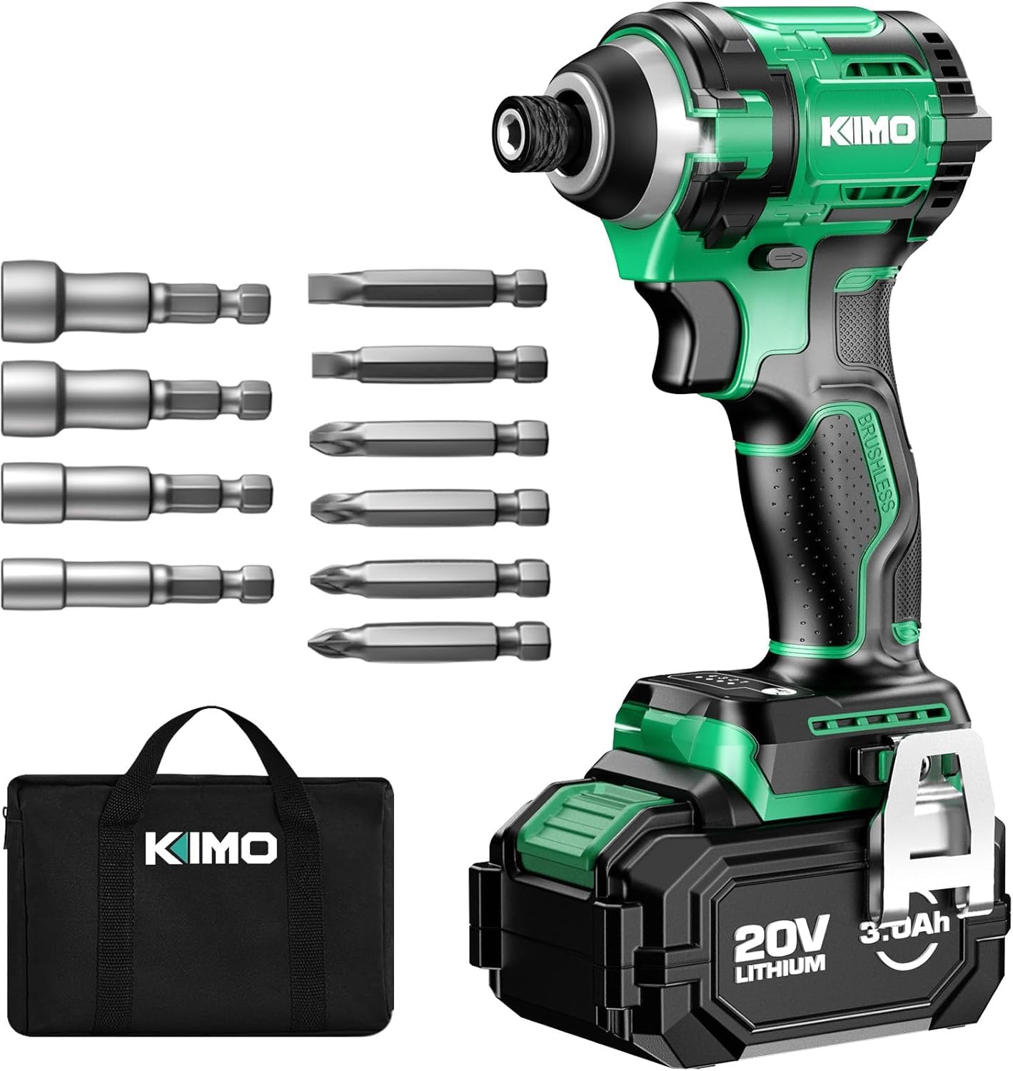 ブラシレス 20V インパクトドライバー 充電式 無段変速 正逆転切替 ブラシレス 20V インパクトドライバー 充電式 無段変速 正逆転