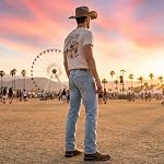 J's.o.l.e Bottes de cow-boy ronde pour homme, Bottes occidentales à pull décontractées avec semelle intérieure confortable, chaussures de veau moyen pour des concerts quotidiens de campagne