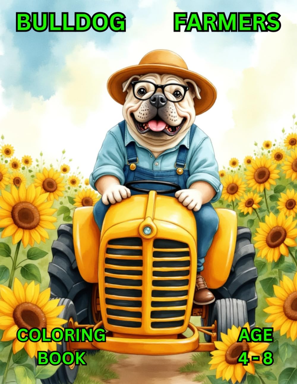 Bulldog Farmers: Coloring Book (Color Bulldog Book Series)
